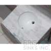 B600-W VITREOUS CHINA OVAL UNDERMOUNT BATHROOM SINK - Image 3